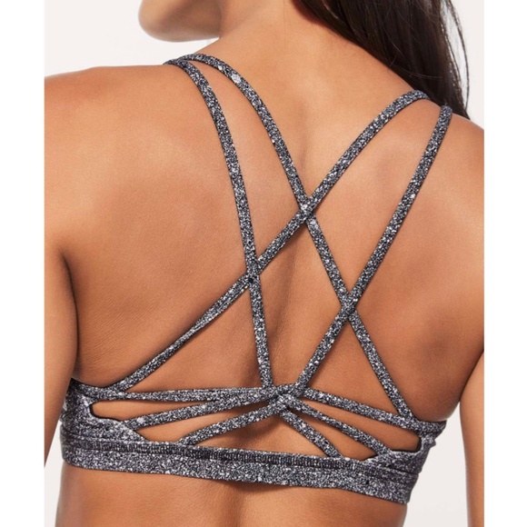 lululemon athletica Other - Lululemon Full Freedom Bra in Luminesce Splatter White Black